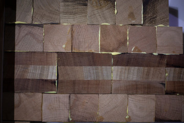 Gluing of different types of wood.
