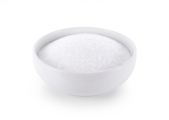 monosodium glutamate on white background