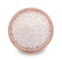 rice bowl on white background