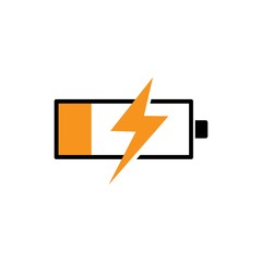 battery illustration logo vector