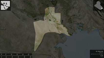 Al-Basrah, Iraq - composition. Satellite © Yarr65