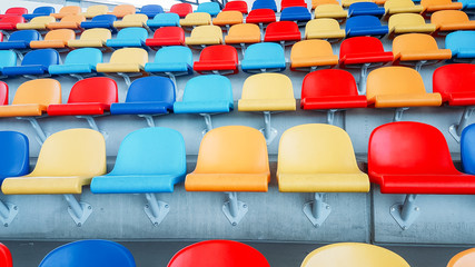 multicolored seats,multicolored seats,Colorful seating