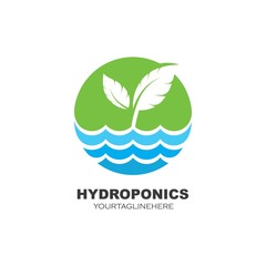 hydroponics logo vector illustration design
