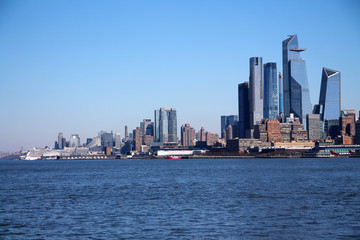 Fototapeta na wymiar View of Manhattan skyline from New Jersey
