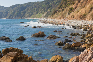 野間池の海岸線	