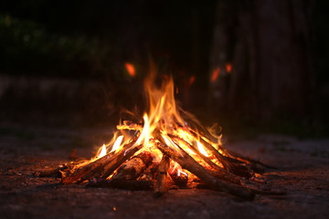 fogueira ritualística xamânica 