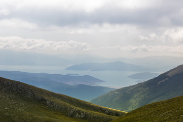 Lake Prespa and this gradation of mountains and islands are simply extraordinary.