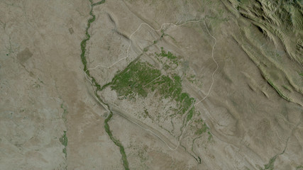 Naklejka premium At-Ta'mim, Iraq - outlined. Satellite