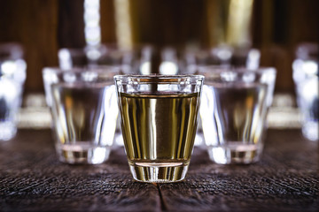 high-grade distilled alcohol. Brazilian cachaça, drip, vodka, white rum, spirits, sake.