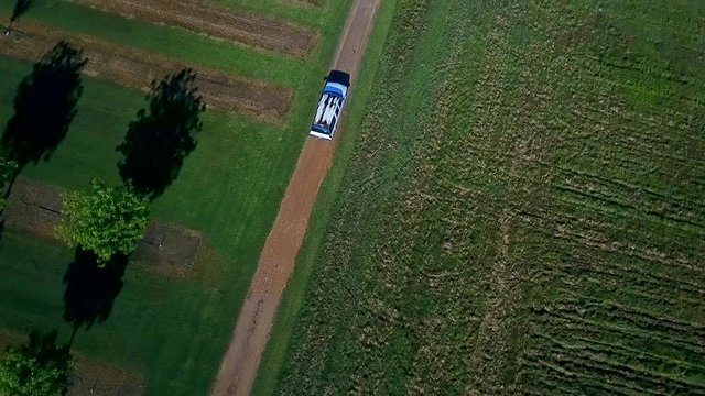SUV Farm Aerial