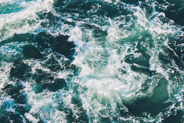 Fototapeta na wymiar Churning Water and Waves