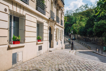 a street in Paris on a Sunny day