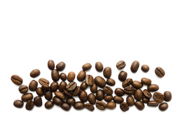 coffee beans isolated on white background