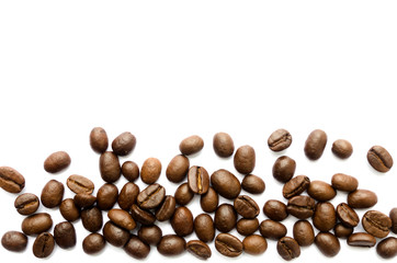 coffee beans isolated on white background