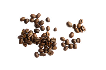coffee beans isolated on white background