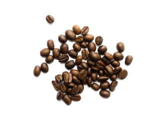 coffee beans isolated on white background
