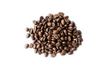 coffee beans isolated on white background