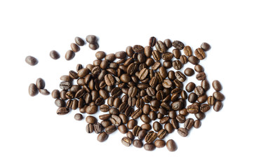 coffee beans isolated on white background