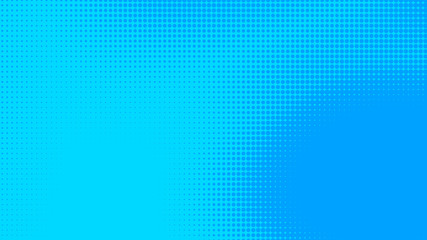 Dots halftone blue color pattern gradient texture with technology digital background. Dots pop art comics with summer background.