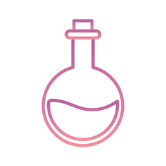 Science flask gradient style icon vector design