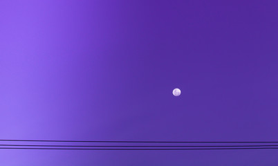 abstract sky with a moon