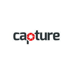 creative capture logotype logo design, vector