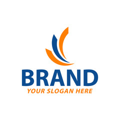 creative curve logo design, vector