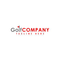 creative golf logotype design, vector