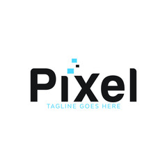 creative pixel logo design, vector