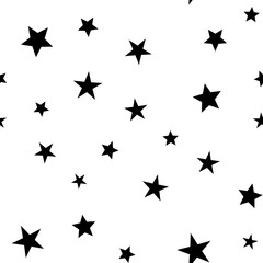 Stars seamless pattern. Vector illustration. Star icons texture background.