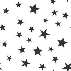 Fototapeta premium Stars seamless pattern. Vector illustration. Star icons texture background.