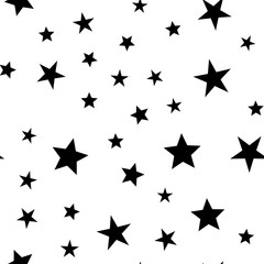 Stars seamless pattern. Vector illustration. Star icons texture background.