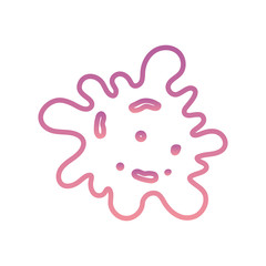 Isolated virus gradient style icon vector design