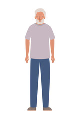 Isolated grandfather avatar vector design