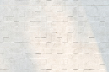 White stone square grid texture background. Clean and luxuty surface top view.