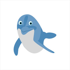 Beautiful dolphin clip art character artwork cartoon