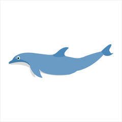 Beautiful dolphin clip art character artwork cartoon