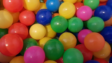 Fototapeta na wymiar Background of colorful plastic balls