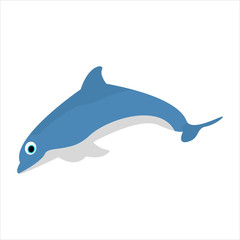 Beautiful dolphin clip art character artwork cartoon