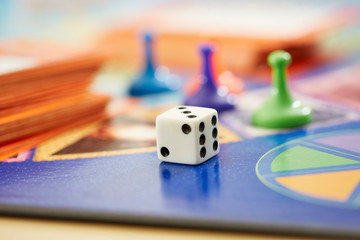 Close up Of Board Game Pieces