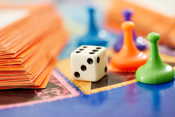 Close up Of Board Game Pieces