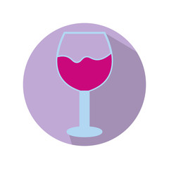 Wine glass icon or symbol vector illustration