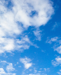 Fototapeta premium Nature blue sky background with cloud