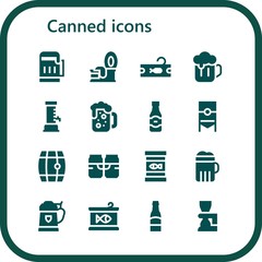 canned icon set