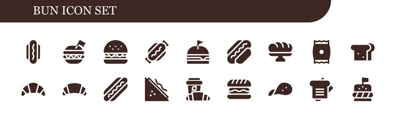 bun icon set