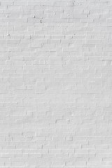 White brick wall with shadows, texture or background
