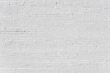 Brick wall for texture or background, pure white