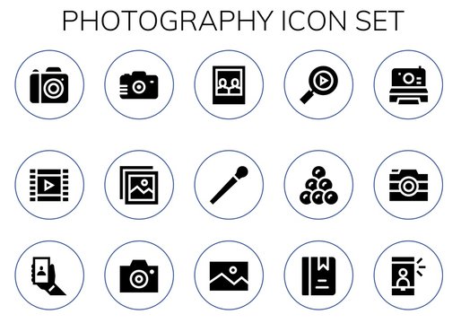 photography icon set