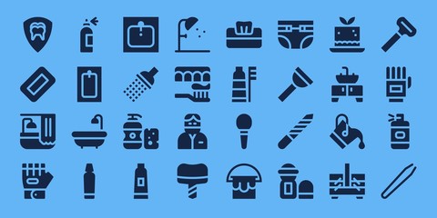 hygiene icon set