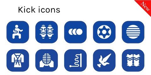 kick icon set